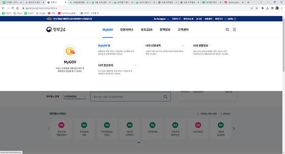 마이  고브 증명 사진