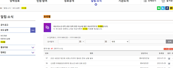 브리핑 > 요약 보고