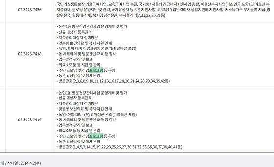 프로그램 : 계획, 활동, 수업, 수강 