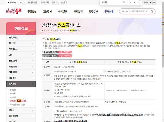 원스톱 = 일괄,통합