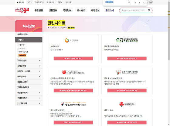 관련사이트 = 관련기관