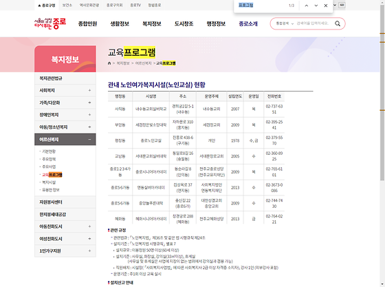 프로그램 = 계획, 활동, 수업, 수강, 지원