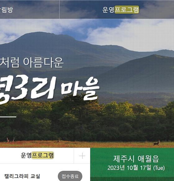프로그램 = 계획, 활동, 수업, 수강, 지원