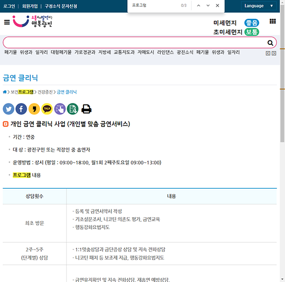 프로그램 = 계획, 활동, 수업, 수강, 지원