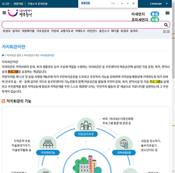 프로그램 = 계획, 활동, 수업, 수강, 지원
