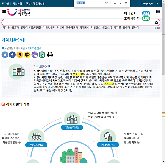 프로그램 = 계획, 활동, 수업, 수강, 지원