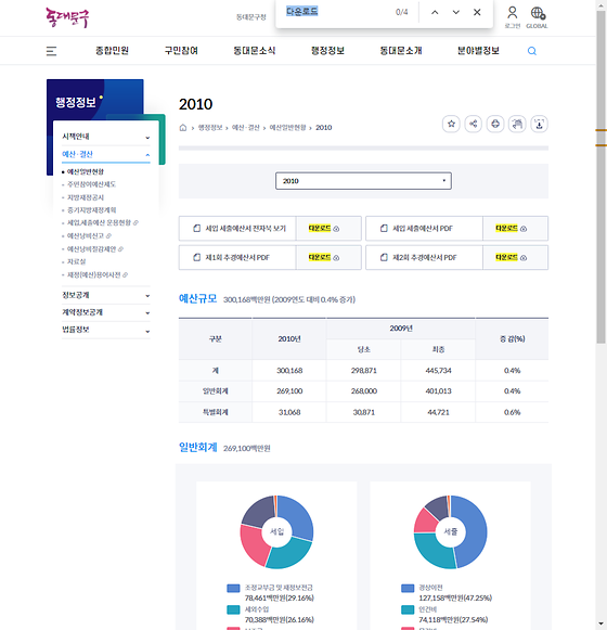 다운로드 = 내려받기