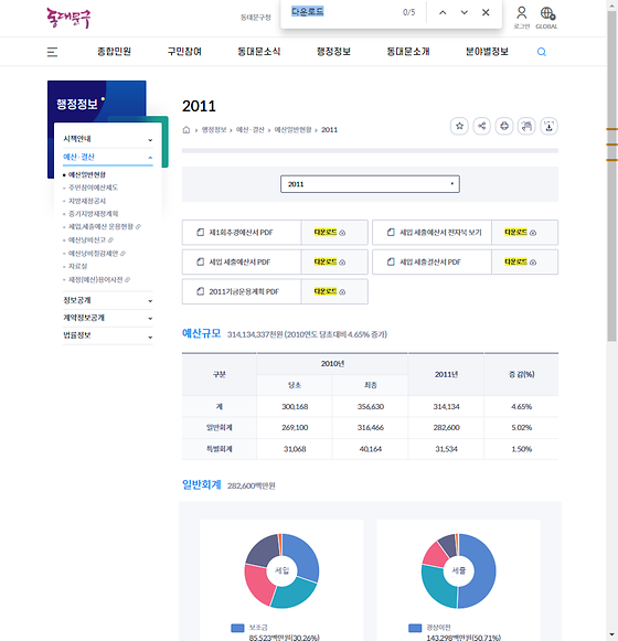 다운로드 = 내려받기
