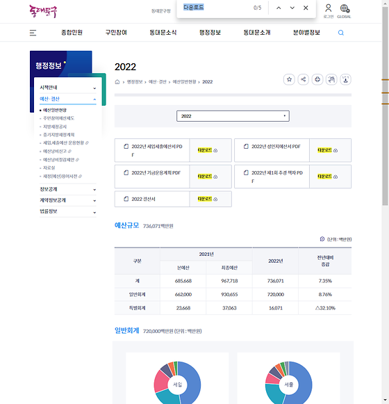 다운로드 = 내려받기