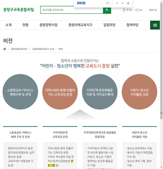 프로그램 = 계획, 활동, 수업, 수강, 지원