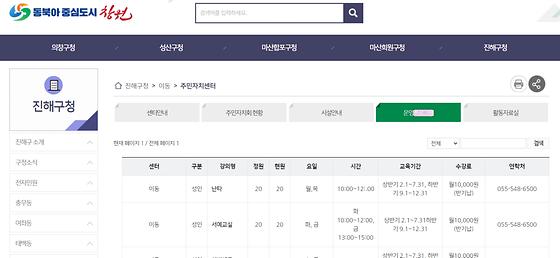 프로그램 = 계획, 활동, 수업, 교육, 수강, 지원