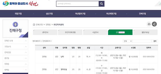 프로그램 = 계획, 활동, 수업, 교육, 수강, 지원