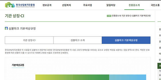 한국산림복지진흥원 심볼마크