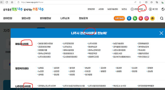 나주시청 사이틔