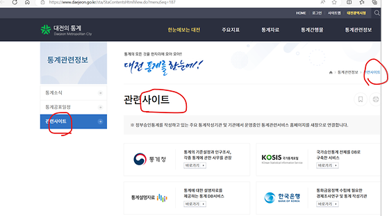 대전광역시청 '사이트'