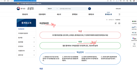 통계청 비전 바꿔주세요