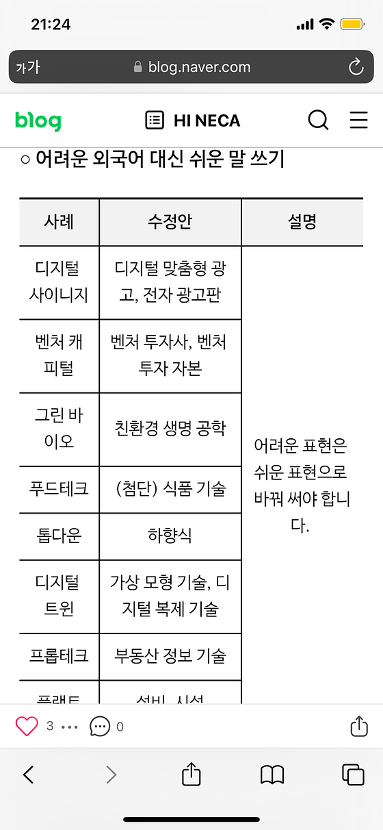 순화어 제공