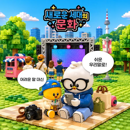 새로운 세대의 문화, 쉬운 우리말로 만나보세요